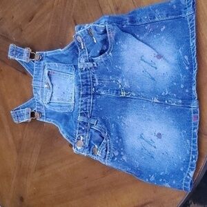 Chillipop Overall Jean Dress Size 6X